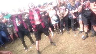 Highlights video of asking alexandria live show at the download
festival 2018, uk, right from middle mosh pit.