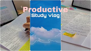 Productive study vlog | timelapse 📚| lots of notes , studying