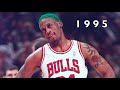 Green Haired Dennis Rodman 1995 Chicago Bulls Heated Moments