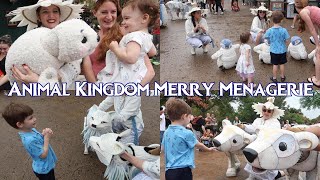 Disney Animal Kingdom- Our first Merry Menagerie Visit of 2023! Rain, Merch and Fun