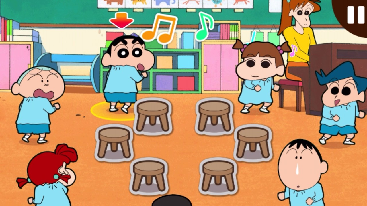 Crayon Shin-chan #18] It's musical chairs! [I'll help you] - YouTube