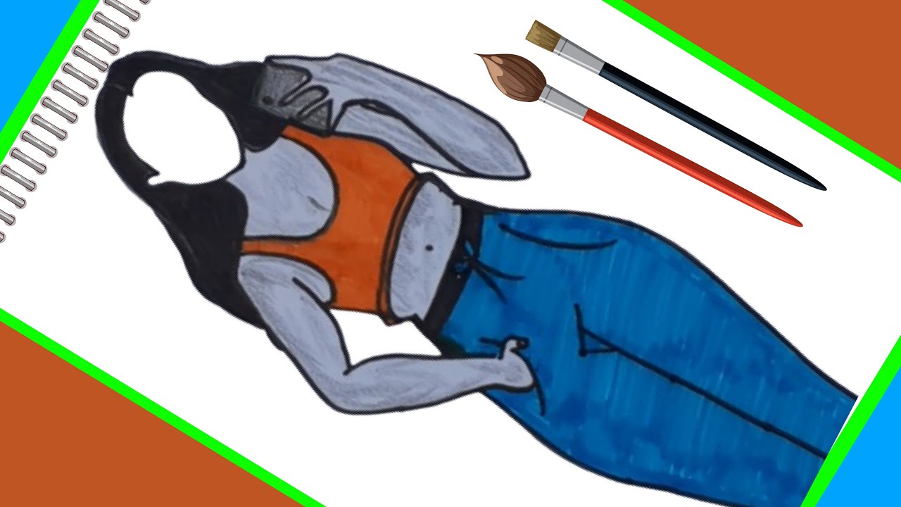 How to draw a Girl Selfie Poses Step By Step| Quiet Drawing |