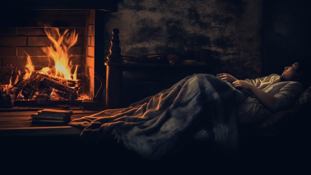 Sleeping Ember Serenade: Drift Away to the Melodic Crackling Sounds of a Fireplace for a Night of Se