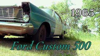 1965 Ford Custom. Will it run? First start and drive in 25 years, replacing suspension and brakes.