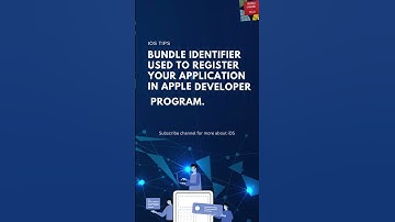 What is bundle identifier in iOS? #iostutorial #ios #techlearning #newlearning #apple