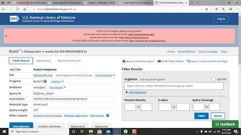 ORF (Open Reading) Frame Finder Using NCBI