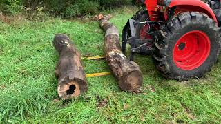 Homemade 3 point forks, Great for hauling logs.