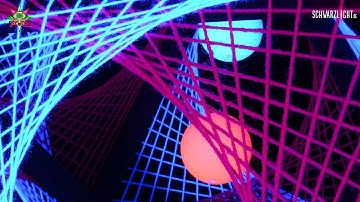 Stringart Blacklight Deco Octahedron  "Pink Shadow " by schwarzlicht.de