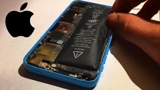 Opening dangerous swollen iphone battery