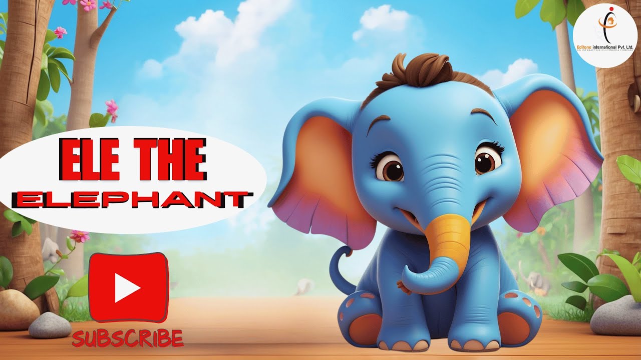 Elly the Elephant | Animal Rhyme for Kids | Editone International - YouTube