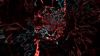 Vj #Loop Neon Hypnotic Red Teal Tunnel #Abstract Background Video 4K  Screensaver Calm Blender-Art