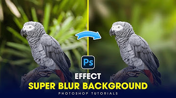 Photoshop Tutorial 2024 - How to Create a Super Blur Effect With Gaussian Blur