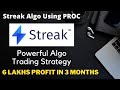 Streak trading strategy with above 90% accuracy | Stock market trading | 6 Lakh Profit in 3 months