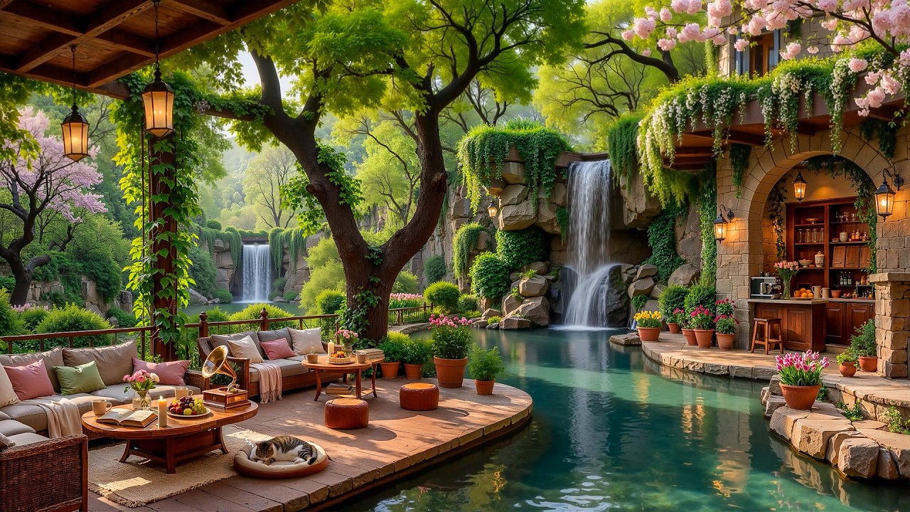 Warm Summer Morning Jazz 🌿 Cozy Coffee Shop Ambience & Smooth Jazz Instrumental Music for Relaxing