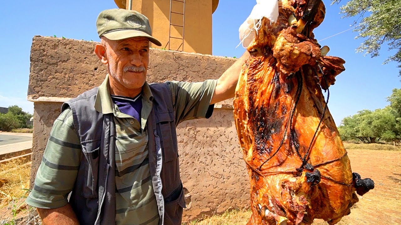 Morocco Village Food - BERBER PIT ROAST LAMB in Imlil! Eating NORTH AFRICAN Food in Morocco!! | Luke Martin