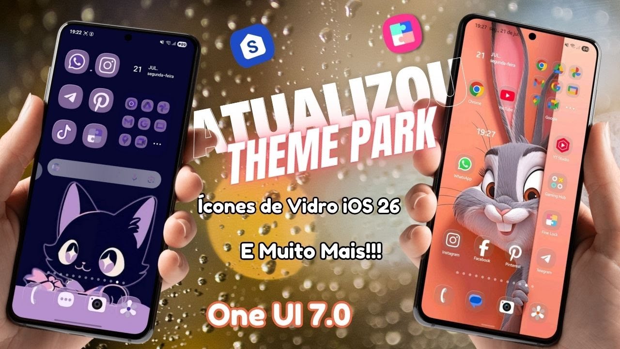 🔥SAIU!!🔥SUPER ATUALIZAÇÃO THEME PARK - ÍCONES DE VIDRO (LIQUID GLASS ICON) E MUITO MAIS! GOOD LOCK