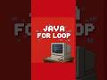Java For Loop Explained Simply💯