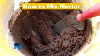 How To Mix Mortar By Hand For Bricklaying