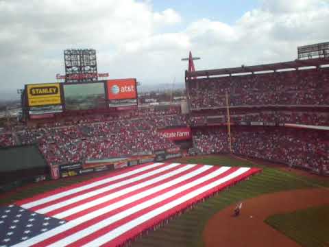 National Anthem Angel Stadium Game 3 ALCS Yankees ...