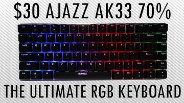 AJAZZ AK33 RGB Mechanical Keyboard Review!