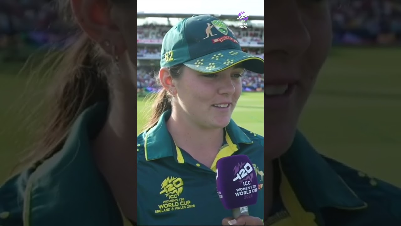 Lucy Hamilton soaks in the moment after being crowned #T20WorldCup champion 😍