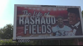 Billboard honors Rashaud Fields, man killed hours after high school graduation