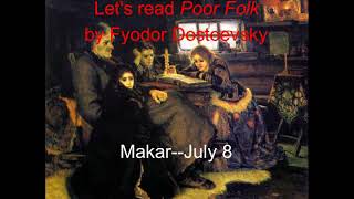 Celebrity Makar July 8 | Dostoevsky's Poor Folk #26 Profile