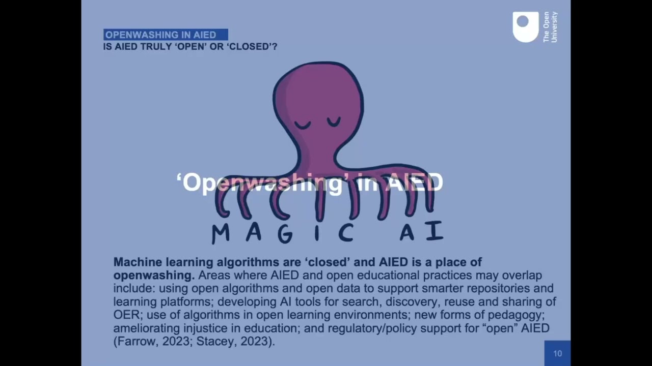 Openness and Artificial Intelligence in Education (AIED) (Rob Farrow)