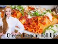 Extra CHEESY & Easy Lasagna Roll Ups!! With Chorizo Bolognese Sauce!