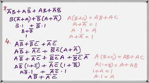 Simplify Boolean Expressions using Rules and Laws