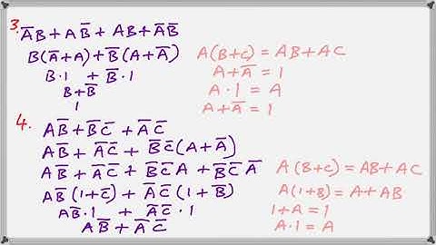 Simplify Boolean Expressions using Rules and Laws