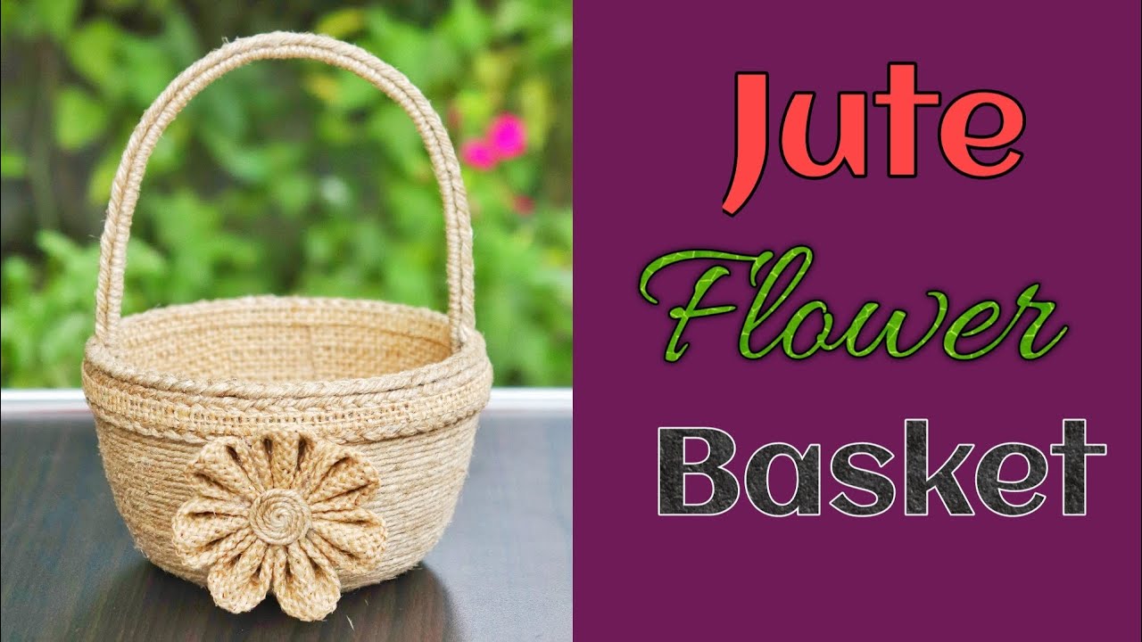 DIY Wicker Basket with Jute Rope and Cardboard, Jute Rope Basket