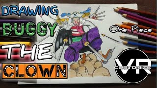 Drawing Buggy the clown / One Piece