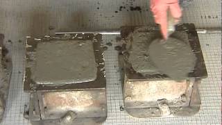 TEST FOR COMPRESSIVE STRENGTH  OF CONCRETE  CUBE CASTING