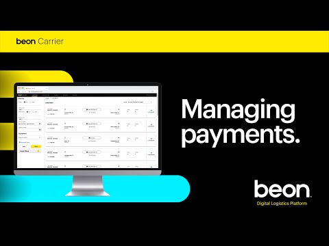 Beon Carrier Portal | Managing Payments