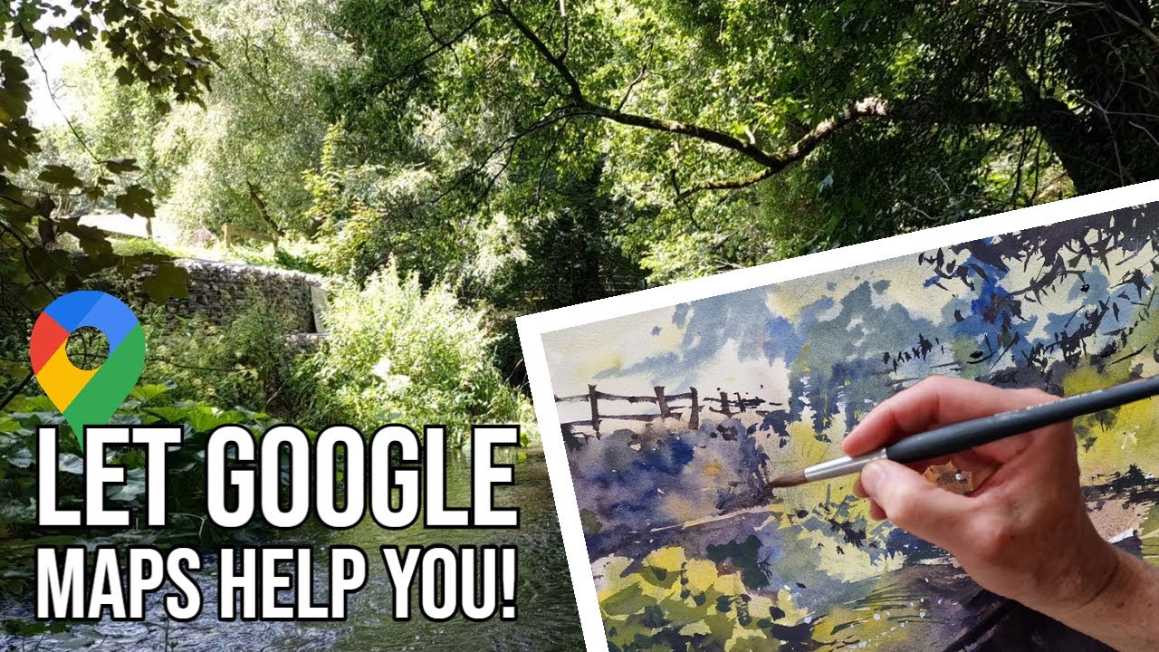 FIND the PERFECT PAINTING LOCATION via Google Maps | Plein Air Demo!