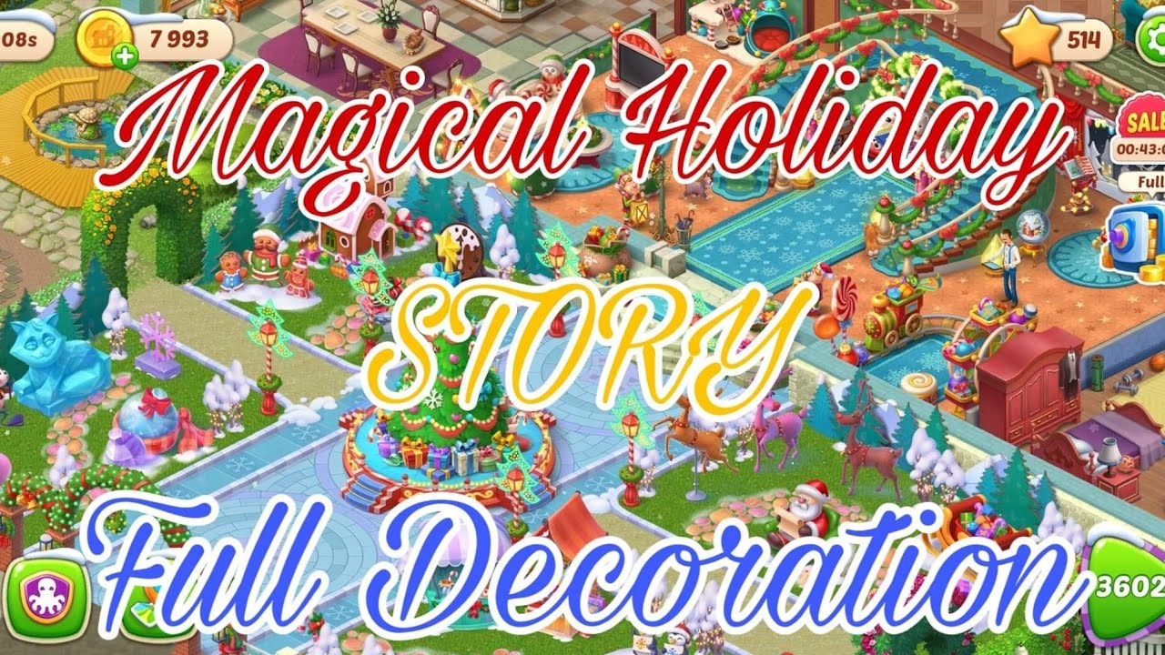 HomeScapes full Magical Holidays story decoration