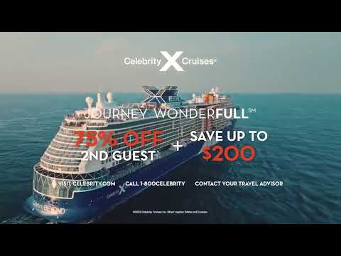 Celebrity Cruises ~ Tourism ~ Journey Wonderful ~ Commercial Ad Creative # United States # 2022