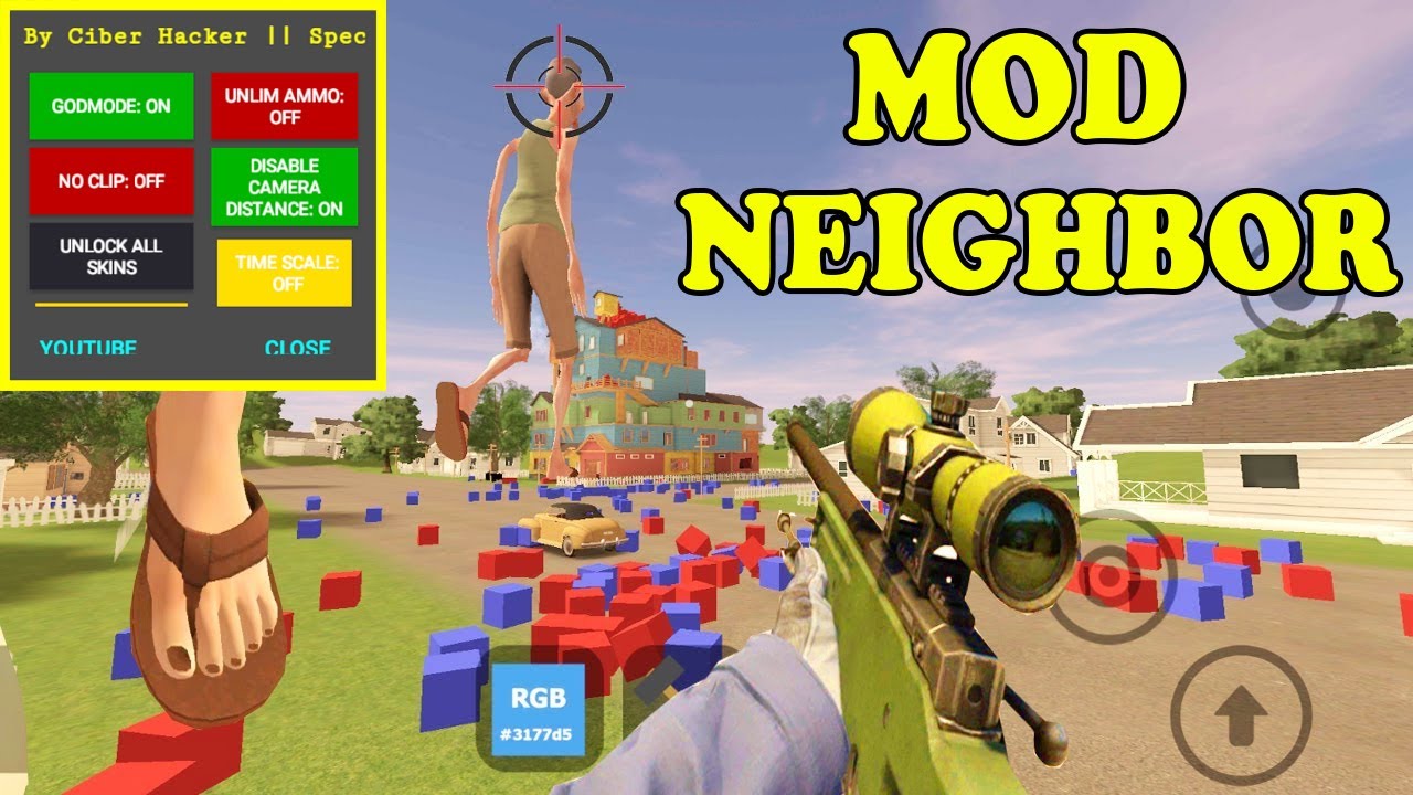 Angry neighbor мод от кибер хакера читы