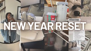 NEW YEAR RESET! 2023 budget planner, digital planner, annual family budget, goals and vision board
