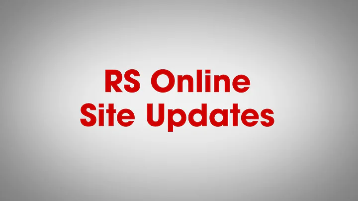 New & Improved Features from RS Online