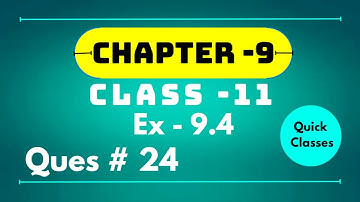 Class 11 Math Chapter 9 " fundamentals of trigonometry " Exercise 9.4 Question no 24 #ilmkiduniya
