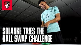 Premier League Player of the Month Dominic Solanke takes on the Ball Swap Challenge