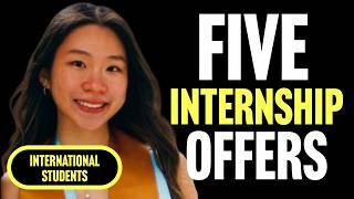 Step by Step Guide: 5 Internship Offers in One Year | International Student