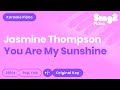 Jasmine Thompson You Are My Sunshine Karaoke Piano