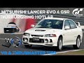 Mitsubishi Lancer Evo 4 GSR Hotlap at Nürburgring. GTSport with Thrustmaster T150, TH8S &amp; PSVR