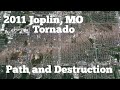 2011 Joplin EF5 Tornado Path and Destruction on Google Earth