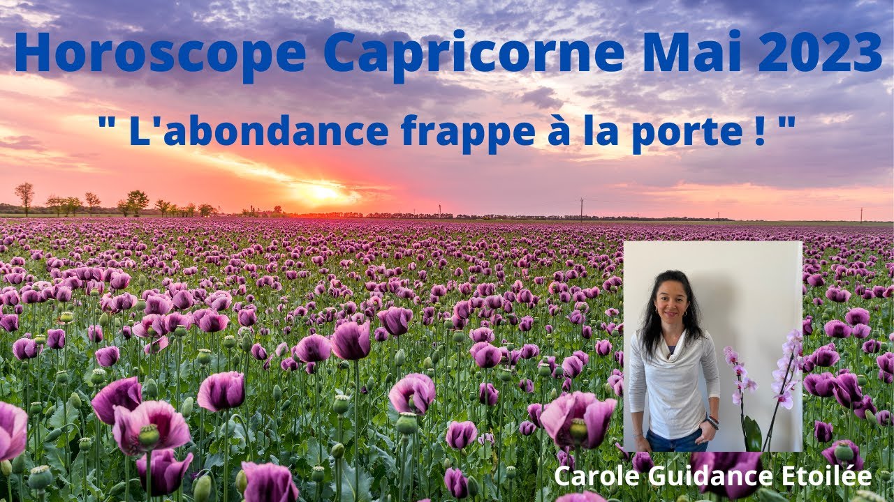 Horoscope Capricorne Mai 2023