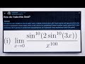 Calculus Limit Problem Quiz