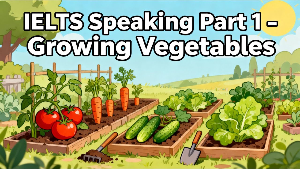 IELTS Speaking Part 1 - Growing vegetables